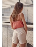 Lässige Cappuccino-Shorts für Damen MP47370 – Online-Shop – Boutique